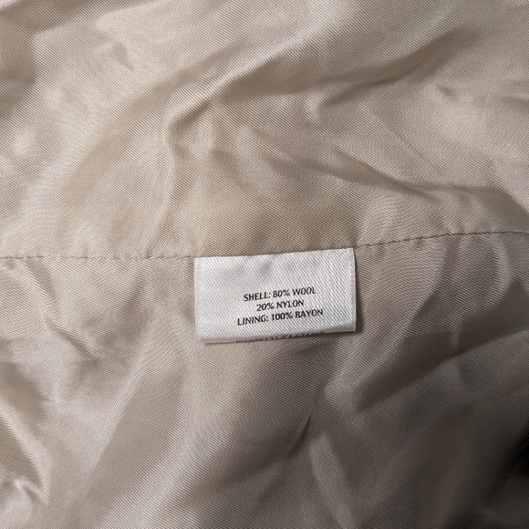 Eileen Fisher Cream Fuzzy Teddy Boucle Wool Blend Blazer Jacket Minimalist - Picture 11 of 15